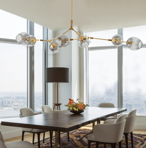 GOLD BALLS CHANDELIER | MODERN DESIGN