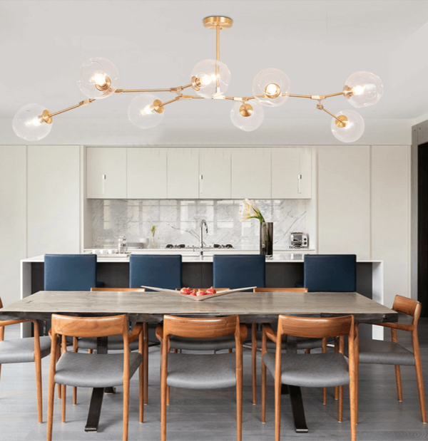 GOLD BALLS CHANDELIER | MODERN DESIGN - Image 2