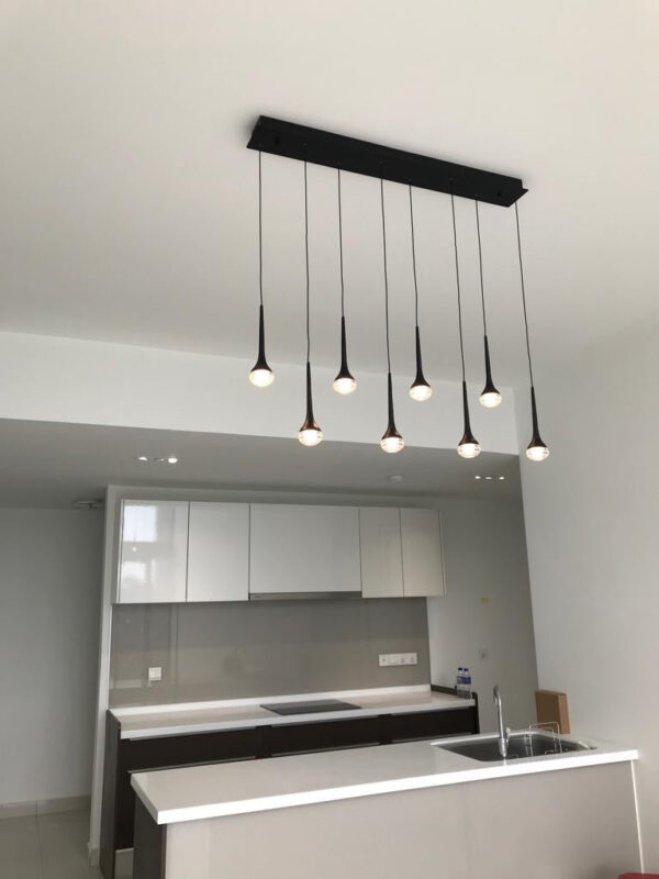 MALMO CLASSY 8 HEADS GLASS LED PENDANT | SIMPLE AND ELEGANT